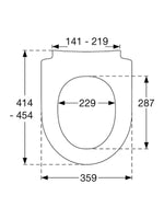Load image into Gallery viewer, Pressalit Sway D-Shape Toilet Seat
