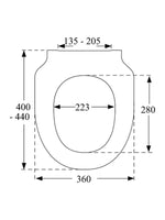 Load image into Gallery viewer, Pressalit 300 Slim Toilet Seat
