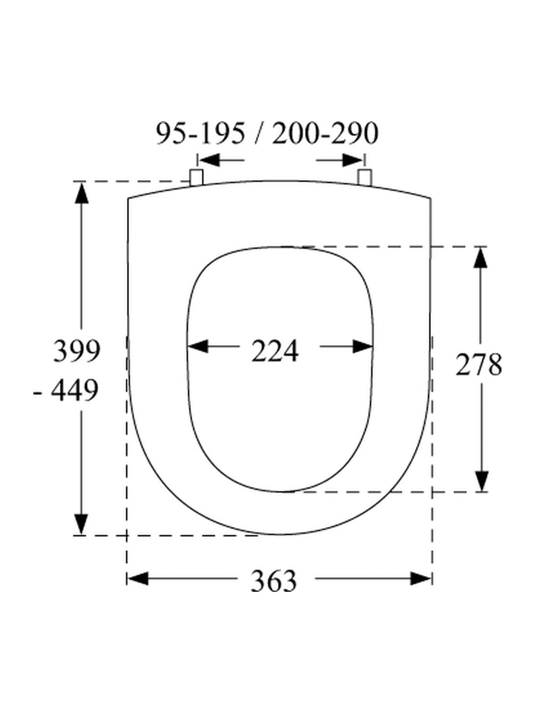 Pressalit Objecta D-Shape Toilet Seat