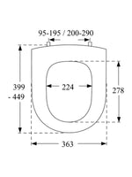Load image into Gallery viewer, Pressalit Objecta D-Shape Toilet Seat
