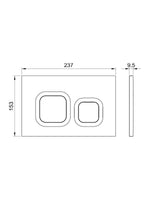 Load image into Gallery viewer, Flush Button Plate (for Toilet Frame 6222)
