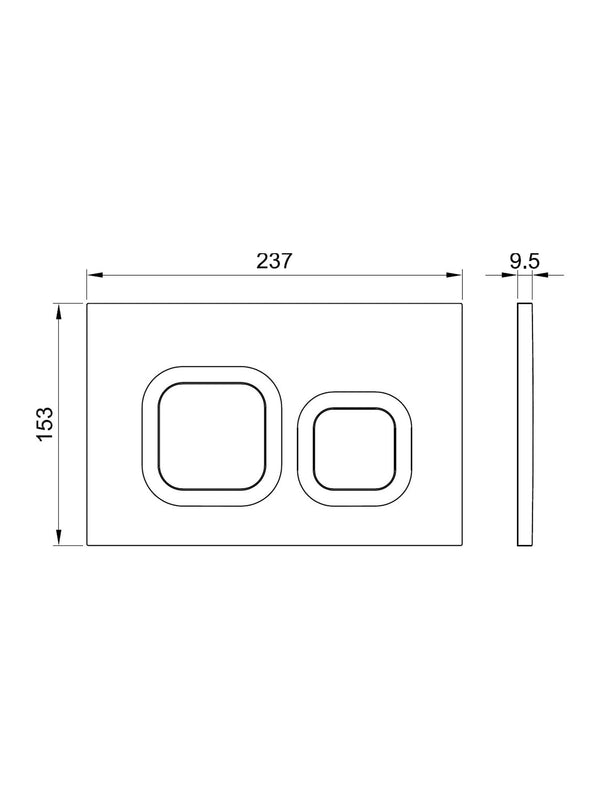Flush Button Plate (for Toilet Frame 6222)