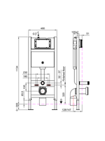 Load image into Gallery viewer, Wall Hung Toilet Frame &amp; Pneumatic Cistern
