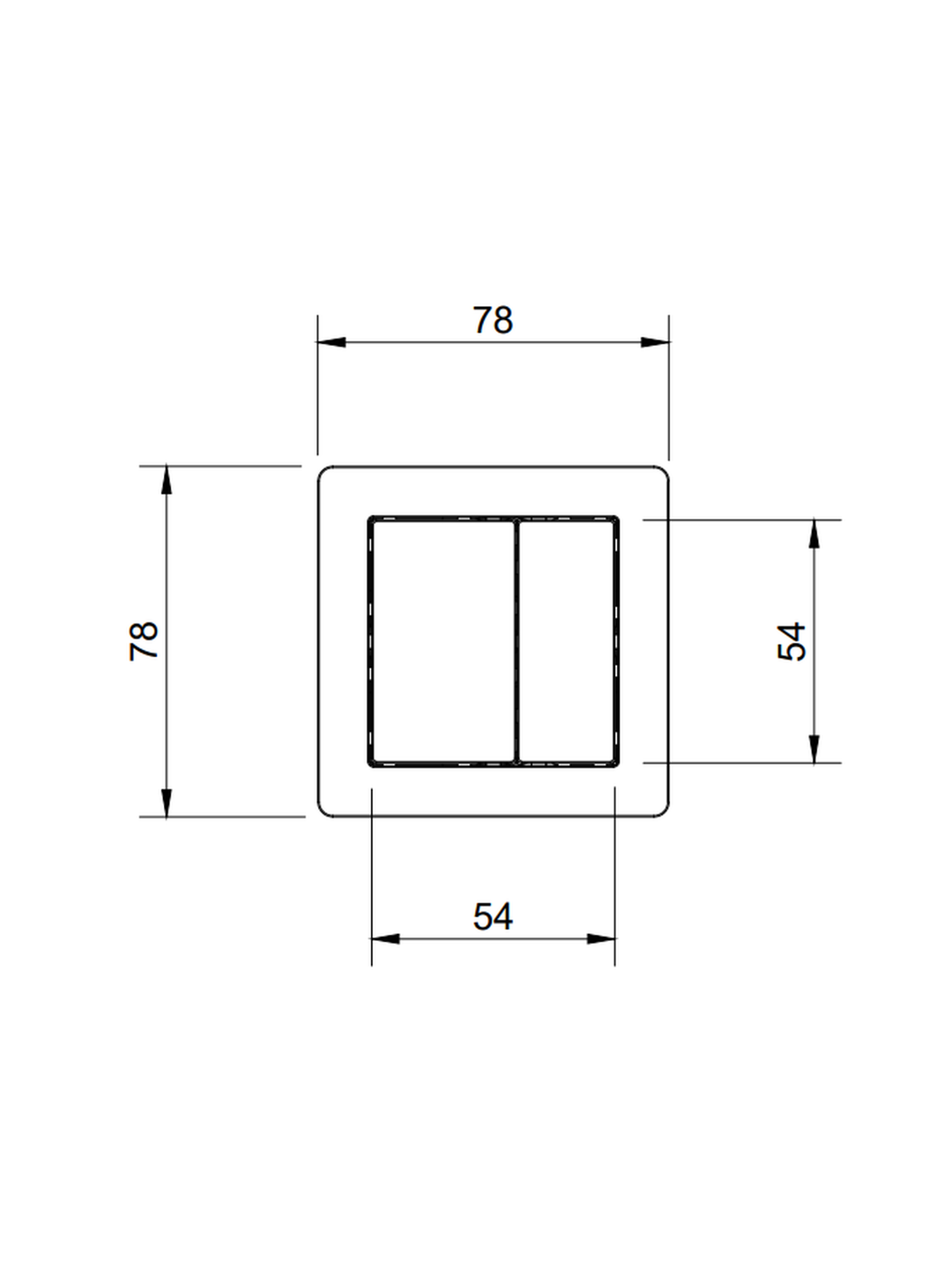78mm Flush Button (for Cistern 6201)