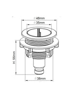 Load image into Gallery viewer, Dual Flush Valve with 2" &amp; 1.5" Outlets
