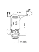 Load image into Gallery viewer, Dual Flush Valve with 2" &amp; 1.5" Outlets
