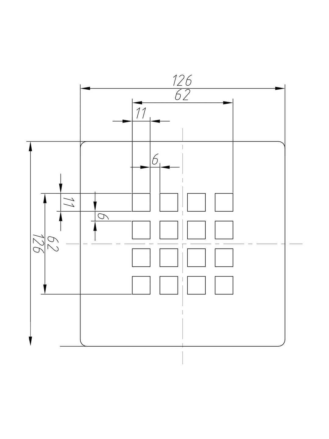 Waste Grill for Slate Trays