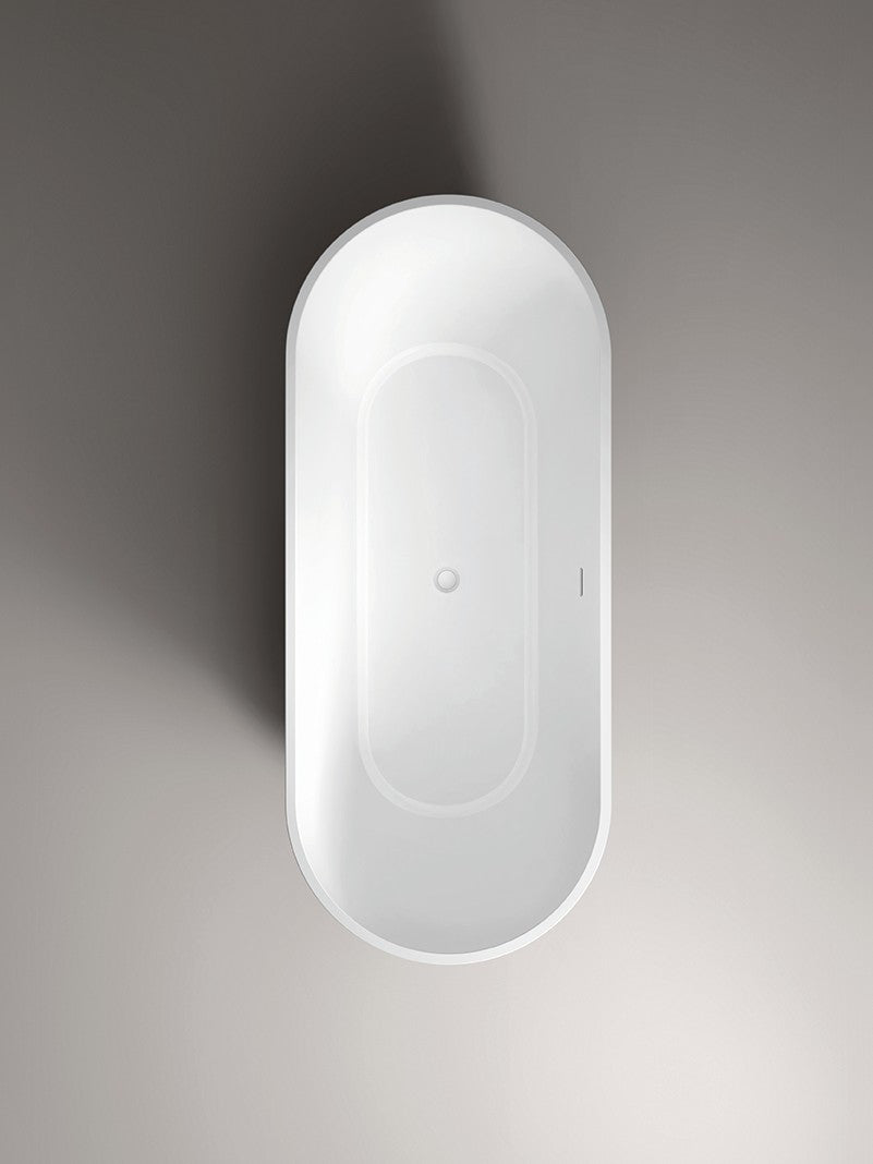 Amalfi Gloss White Freestanding Bath