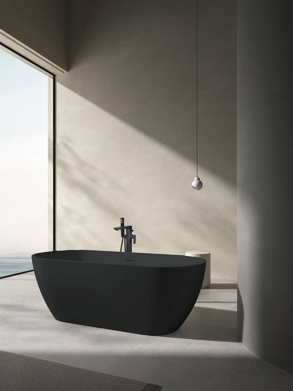 Nero Matte Black Freestanding Bath
