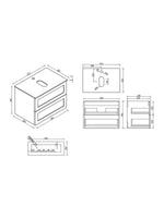 Load image into Gallery viewer, Bakewell 600mm Wall Hung Vanity Unit
