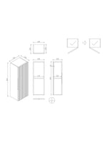 Load image into Gallery viewer, Flauto 900mm Wall Mounted Storage Cabinet
