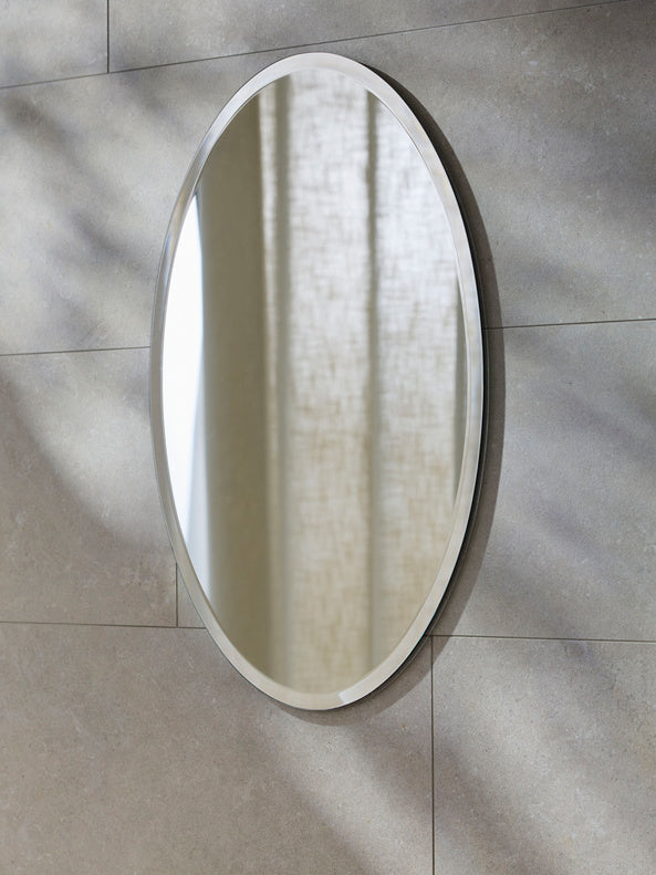 Oval Bathroom Mirror With Bevelled Edge Signature