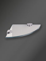 Load image into Gallery viewer, Round Corner Shelf And Bracket Set Chrome
