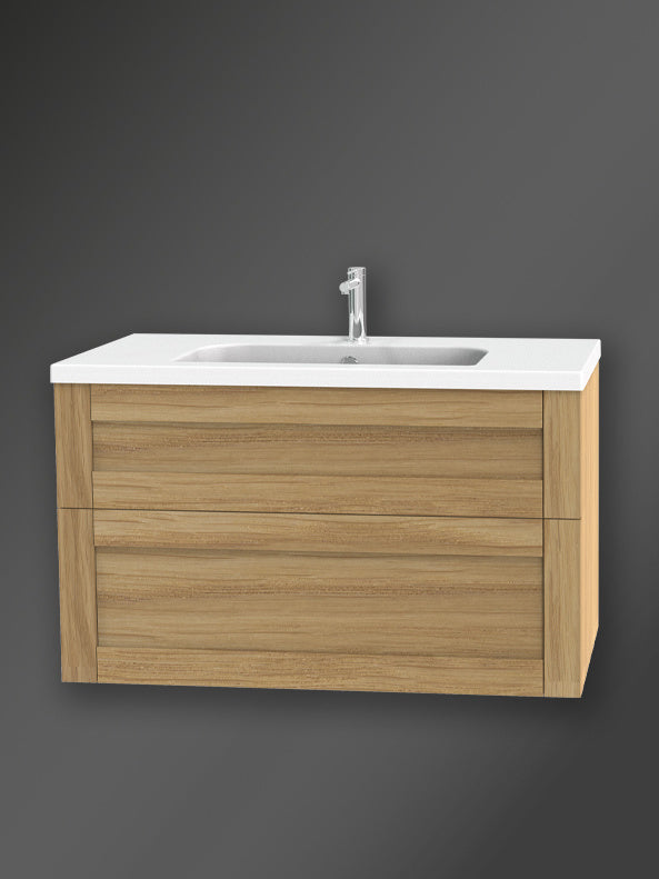 London Wall Hung Drawer Vanity 100 cm