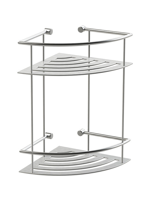 Signature Corner 2-Tier Shower Shelf Chrome
