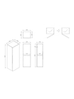 Load image into Gallery viewer, Piatta 900mm Wall Mounted Storage Cabinet
