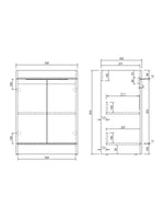 Load image into Gallery viewer, Sora 600mm Two Door Floor Standing Vanity &amp; Basin

