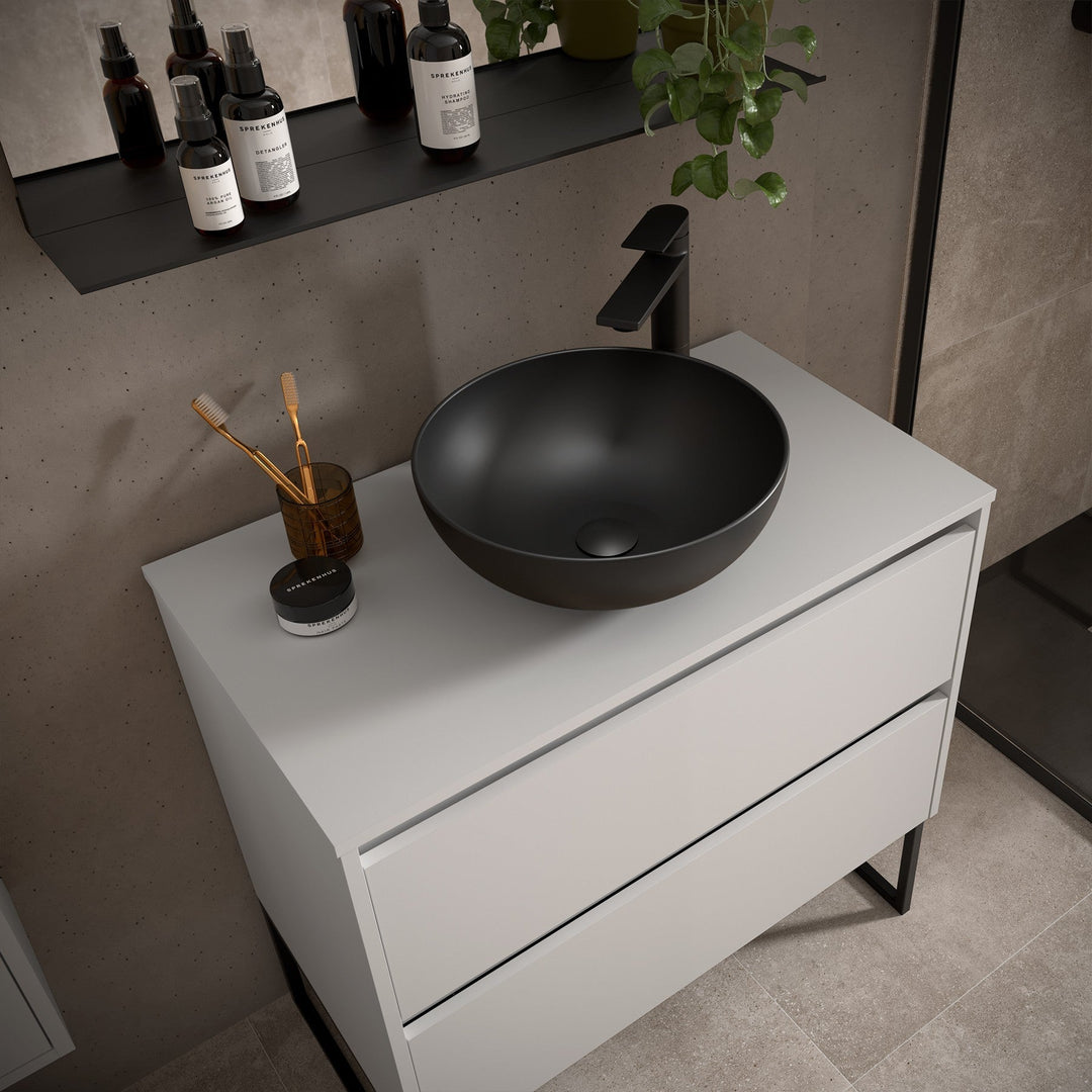 Salgar sg024d51a758fa3c596ba8 SALGAR IMAGES AND SHEETS/01 Product Images/Bathroom Furniture/105472 Noja Wall Hung Vanity Unit with 2 Drawers & Worktop - White Satin/03.jpg