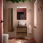 Load image into Gallery viewer, Salgar sg02dcf2ecda38e512c311 SALGAR IMAGES AND SHEETS/01 Product Images/Bathroom Furniture/104945 Attila Wall Hung Vanity Unit with Worktop - Walnut Maya/01.jpg
