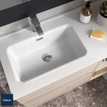 Load image into Gallery viewer, Salgar sg07026fefbb945fb79f9a SALGAR IMAGES AND SHEETS/01 Product Images/Basins/97061 Constanza Gloss White Countertop Basin - Gloss White/02.jpg
