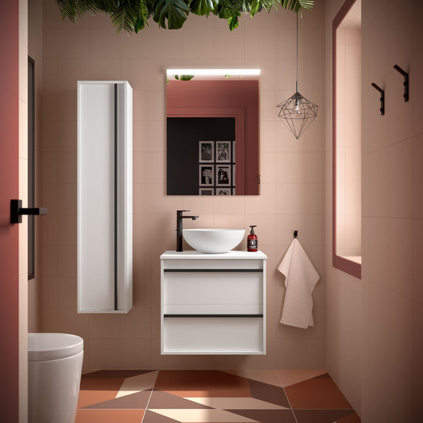 Attila Wall Hung Vanity Unit with Worktop