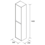 Load image into Gallery viewer, Salgar sg0b535996f7d3451d7d8d SALGAR IMAGES AND SHEETS/01 Product Images/Bathroom Furniture/104366 Noja Tall Unit - Natural/02.jpg
