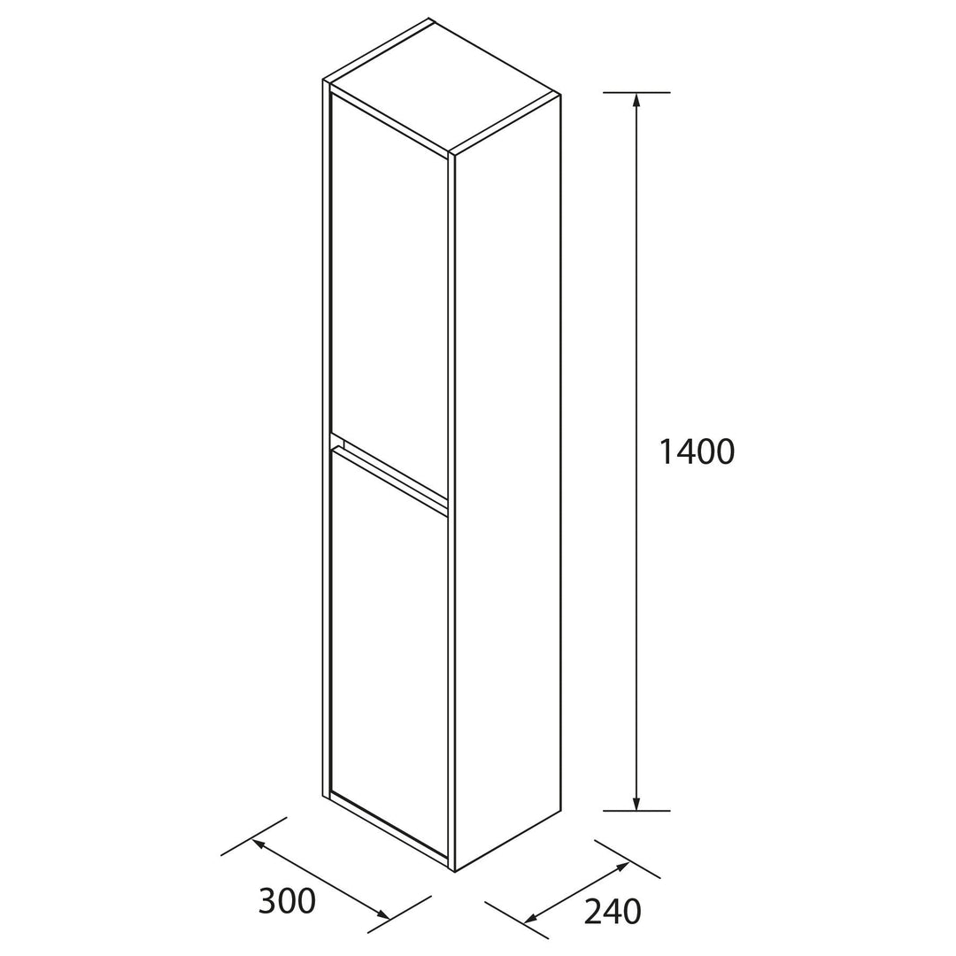 Salgar sg0c3a371510a7923ca2b5 SALGAR IMAGES AND SHEETS/01 Product Images/Bathroom Furniture/104362 Noja Tall Unit - Black Satin/02.jpg