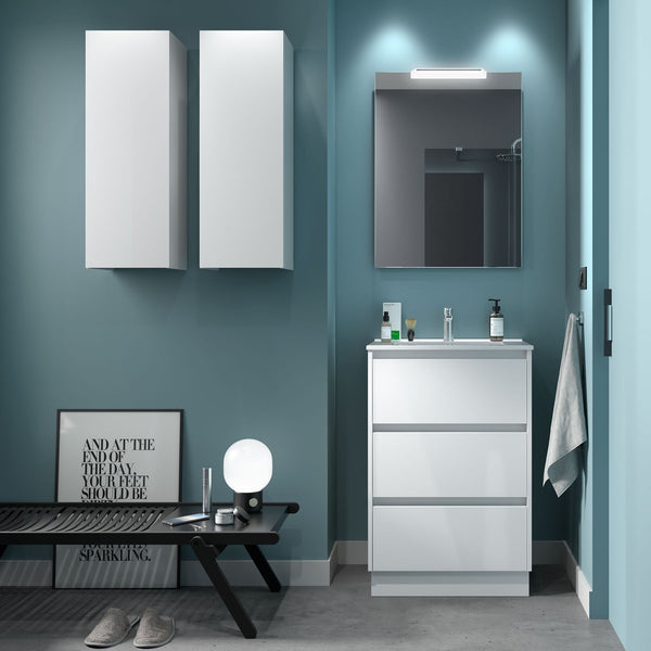Noja Floor Standing Vanity Unit with 3 Drawers & Basin