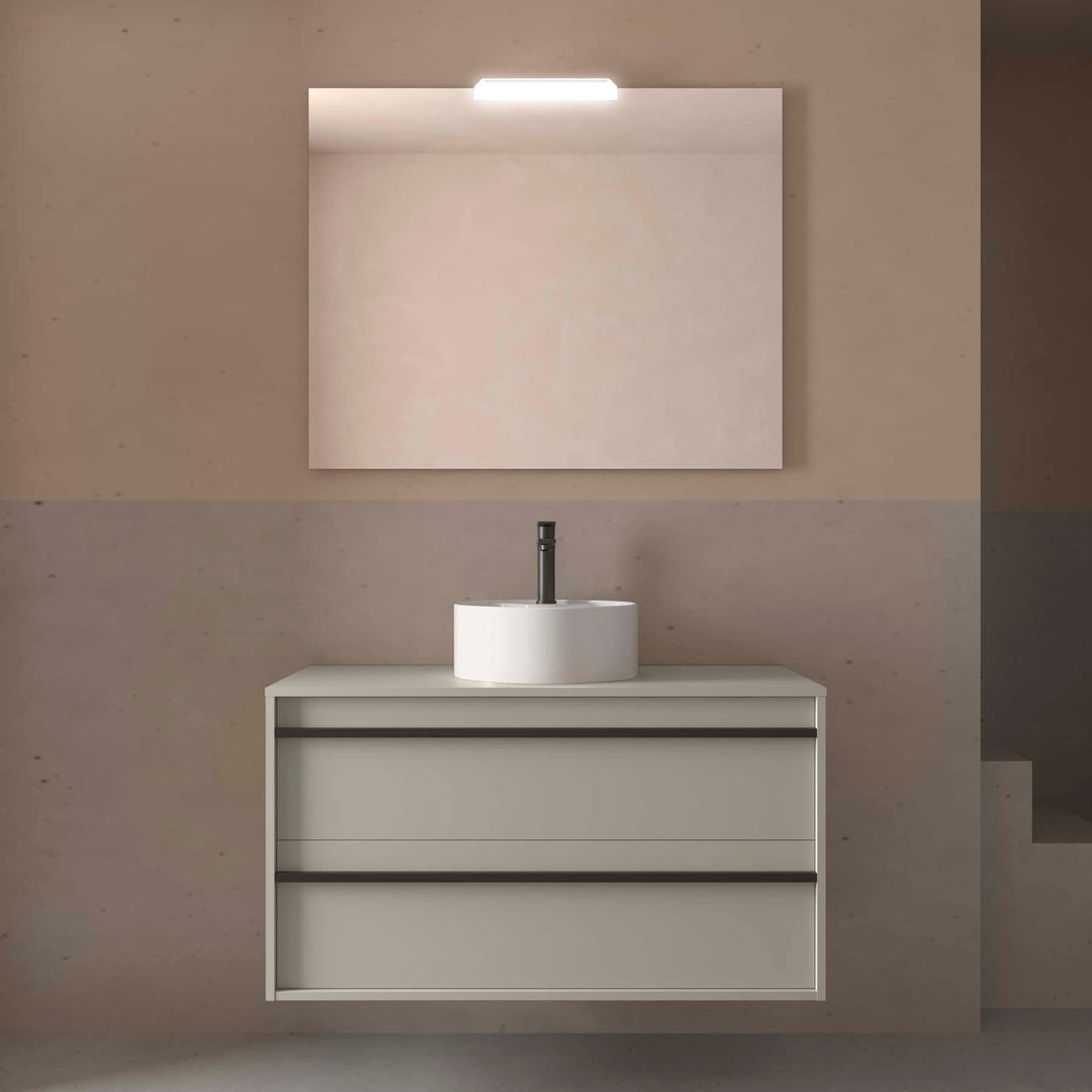 Salgar sg0da142e9cc8c07759034 SALGAR IMAGES AND SHEETS/01 Product Images/Bathroom Furniture/117998 Attila Wall Hung Vanity Unit with Worktop - Grey Satin/01.jpg