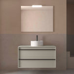 Load image into Gallery viewer, Salgar sg0da142e9cc8c07759034 SALGAR IMAGES AND SHEETS/01 Product Images/Bathroom Furniture/117998 Attila Wall Hung Vanity Unit with Worktop - Grey Satin/01.jpg
