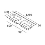 Load image into Gallery viewer, Salgar sg120022a7ad52076aa0dc SALGAR IMAGES AND SHEETS/01 Product Images/Basins/114560 Constanza Gloss White Countertop Basin Without Tap Hole - Gloss White/02.jpg
