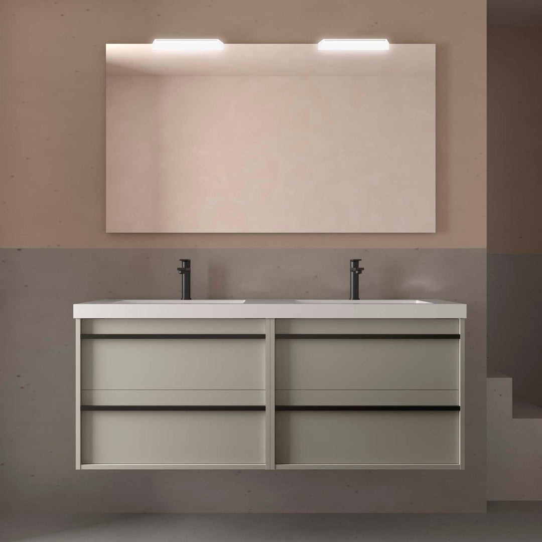 Salgar sg122274d1d734eb516385 SALGAR IMAGES AND SHEETS/01 Product Images/Bathroom Furniture/117988 Attila Wall Hung Vanity Unit with 4 Drawers & Basin - Grey Satin/01.jpg