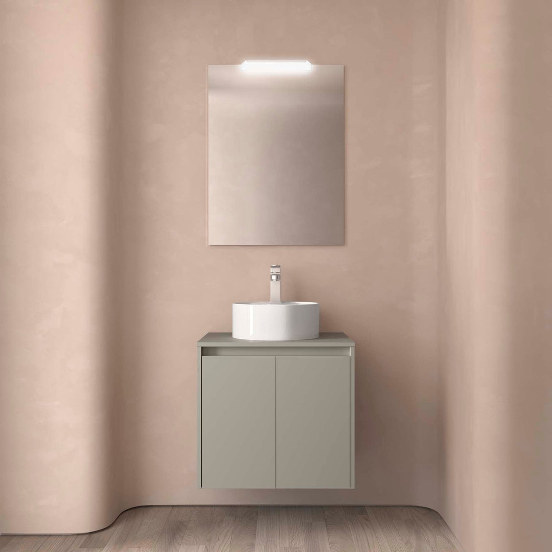 Salgar sg177ce807fca06b898d08 SALGAR IMAGES AND SHEETS/01 Product Images/Bathroom Furniture/118477 Noja Wall Hung Vanity Unit with 2 Doors & Worktop - Grey Satin/01.jpg