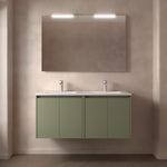 Load image into Gallery viewer, Salgar sg1d3b0f29dce2a3f6028d SALGAR IMAGES AND SHEETS/01 Product Images/Bathroom Furniture/105054 Noja Wall Hung Vanity Unit with 4 Doors &amp; Basin - Green Satin/01.jpg
