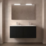Load image into Gallery viewer, Salgar sg1d481cf9352155773454 SALGAR IMAGES AND SHEETS/01 Product Images/Bathroom Furniture/105052 Noja Wall Hung Vanity Unit with 4 Doors &amp; Basin - Black Satin/01.jpg
