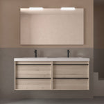 Load image into Gallery viewer, Salgar sg1e630c17276daffd602c SALGAR IMAGES AND SHEETS/01 Product Images/Bathroom Furniture/113015 Attila Wall Hung Vanity Unit with 4 Drawers, Basin &amp; Mirror - Natural/01.jpg
