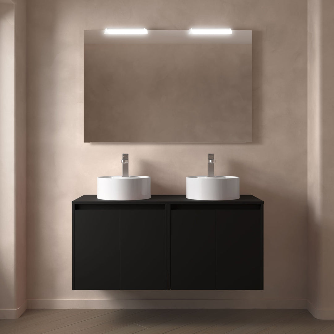 Salgar sg1ecf466ee5b03fbdaccb SALGAR IMAGES AND SHEETS/01 Product Images/Bathroom Furniture/105563 Noja Wall Hung Vanity Unit with 4 Doors & Worktop - Black Satin/01.jpg