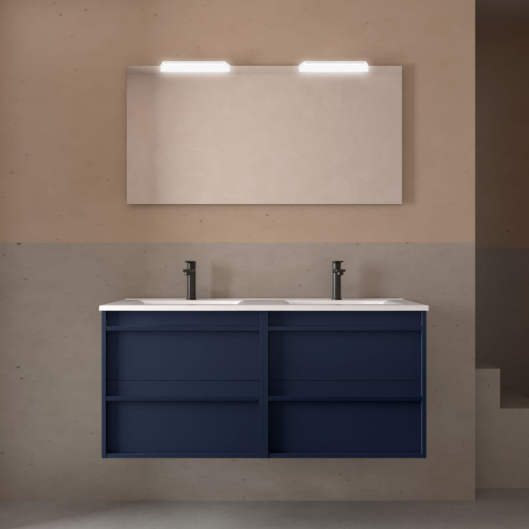 Salgar sg1fa83df5d29b60c19a60 SALGAR IMAGES AND SHEETS/01 Product Images/Bathroom Furniture/104733 Attila Wall Hung Vanity Unit with 4 Drawers & Basin - Blue Satin/01.jpg