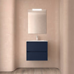 Load image into Gallery viewer, Salgar sg215e79374eddb0051714 SALGAR IMAGES AND SHEETS/01 Product Images/Bathroom Furniture/106055 Noja Wall Hung Vanity Unit with 2 Drawers &amp; Basin - Blue Satin/01.jpg
