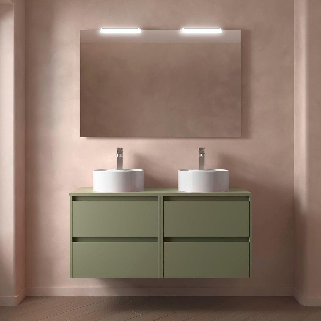 Salgar sg267ba9f38ff01758797c SALGAR IMAGES AND SHEETS/01 Product Images/Bathroom Furniture/105520 Noja Wall Hung Vanity Unit with 4 Drawers & Worktop - Green Satin/01.jpg