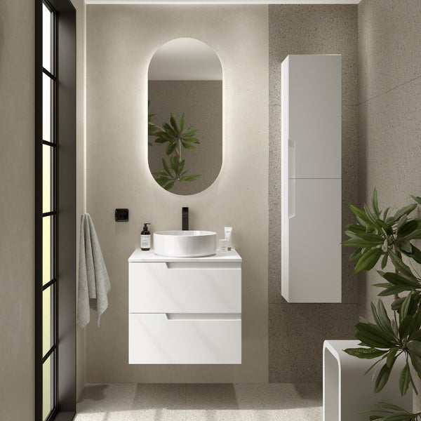 Vima Wall Hung Vanity Unit with 2 Drawers & Worktop