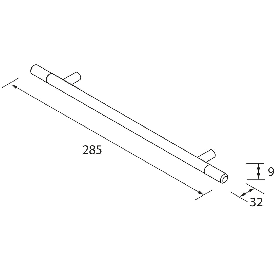 Salgar sg2ea976bac9be5423ec7b SALGAR IMAGES AND SHEETS/01 Product Images/Bathroom Furniture/113509 Quilt Cabinet Handle - Matt Black/02.jpg
