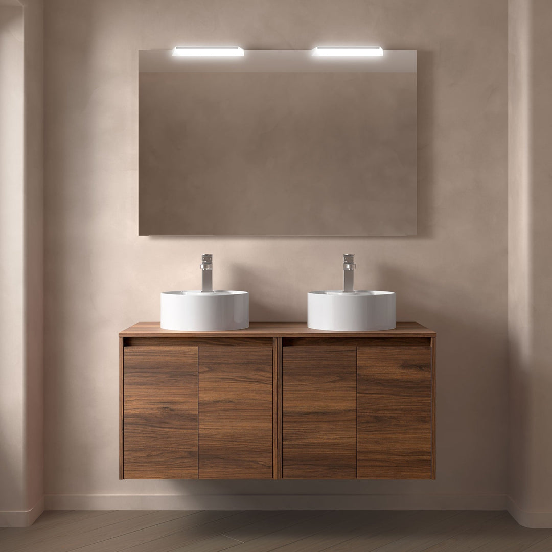 Salgar sg388d897a20ed0c143e76 SALGAR IMAGES AND SHEETS/01 Product Images/Bathroom Furniture/105569 Noja Wall Hung Vanity Unit with 4 Doors & Worktop - Walnut Maya/01.jpg