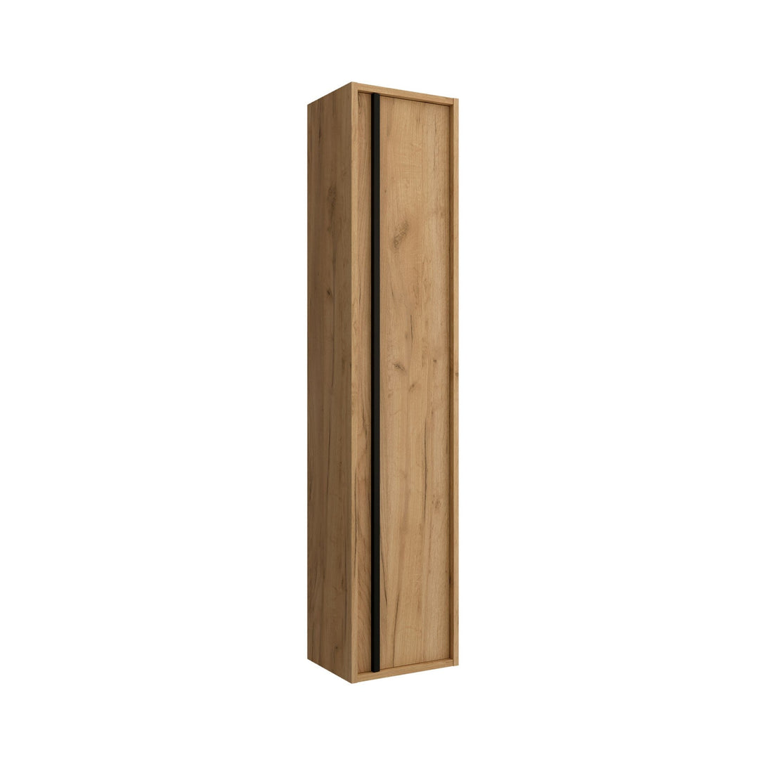 Salgar sg3909ce14690ee7c962ed SALGAR IMAGES AND SHEETS/01 Product Images/Bathroom Furniture/104249 Attila Reversible Tall Unit with 1 Door - Africa Oak/01.jpg