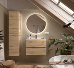 Load image into Gallery viewer, Salgar sg396c5a9778dc35bc9285 SALGAR IMAGES AND SHEETS/01 Product Images/Bathroom Furniture/119555 Fussion Line D40 Wall Hung Vanity Unit with 2 Drawers - Montana Oak/01.jpg
