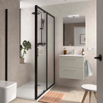 Load image into Gallery viewer, Salgar sg3bd1b695e8ccb117a8a6 SALGAR IMAGES AND SHEETS/01 Product Images/Bathroom Furniture/118047 Silane Wall Hung Vanity Unit with 2 Drawers &amp; Basin - Grey Satin/01.jpg
