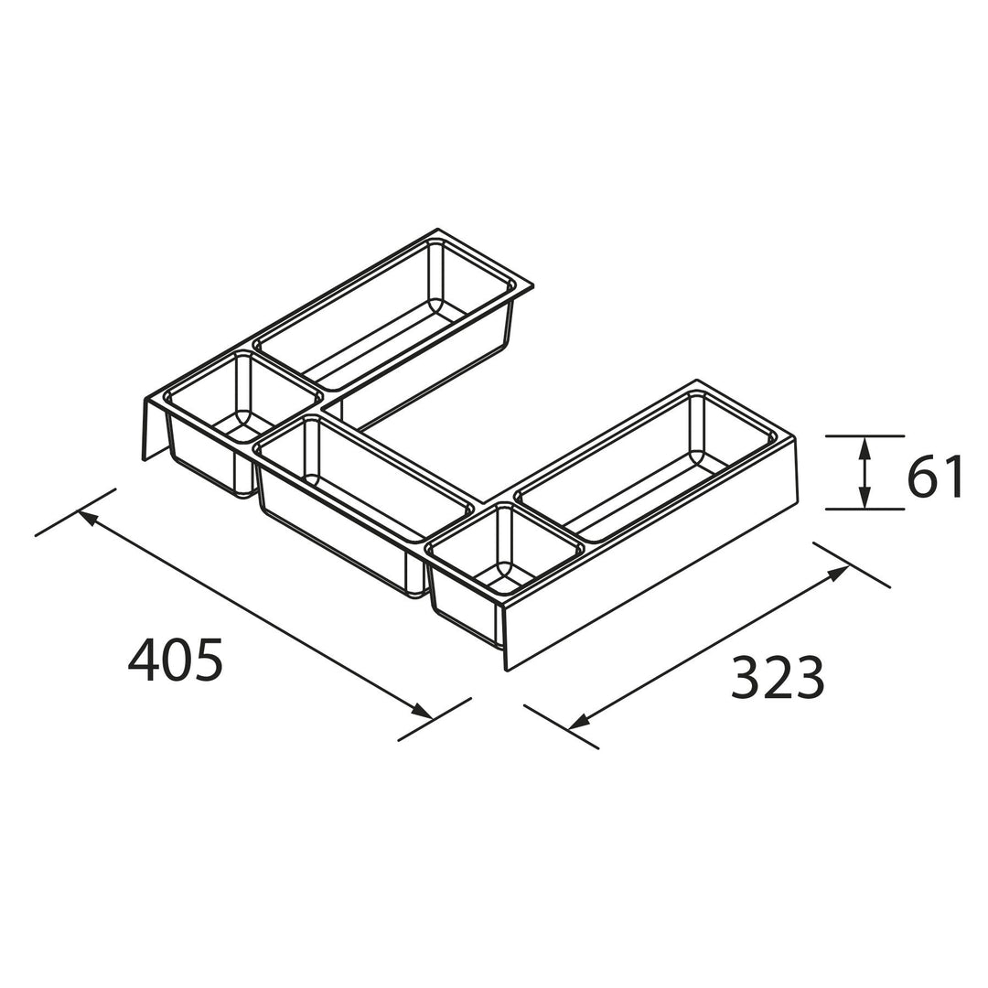 Salgar sg3c3d6975fb818c4d588c SALGAR IMAGES AND SHEETS/01 Product Images/Bathroom Furniture/114119 Drawer Organiser - Onix/02.jpg