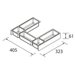 Load image into Gallery viewer, Salgar sg3c3d6975fb818c4d588c SALGAR IMAGES AND SHEETS/01 Product Images/Bathroom Furniture/114119 Drawer Organiser - Onix/02.jpg

