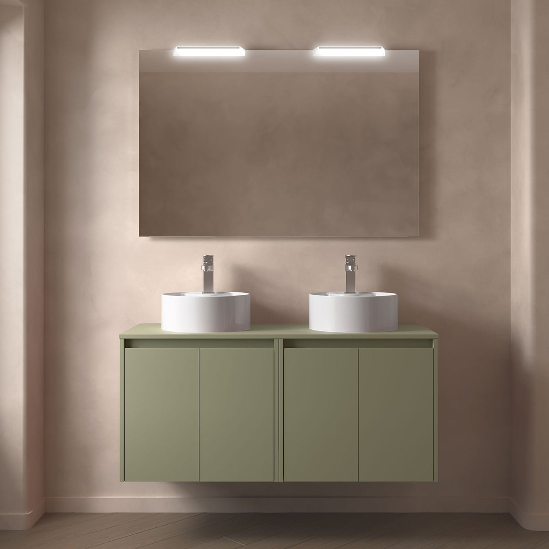 Salgar sg44003cf45dd22372bbe3 SALGAR IMAGES AND SHEETS/01 Product Images/Bathroom Furniture/105565 Noja Wall Hung Vanity Unit with 4 Doors & Worktop - Green Satin/01.jpg