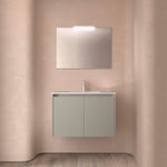 Load image into Gallery viewer, Salgar sg4758905dc6fb4a3def56 SALGAR IMAGES AND SHEETS/01 Product Images/Bathroom Furniture/118462 Noja Wall Hung Vanity Unit with 2 Doors &amp; Basin - Grey Satin/01.jpg
